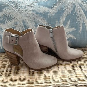 Suede booties!